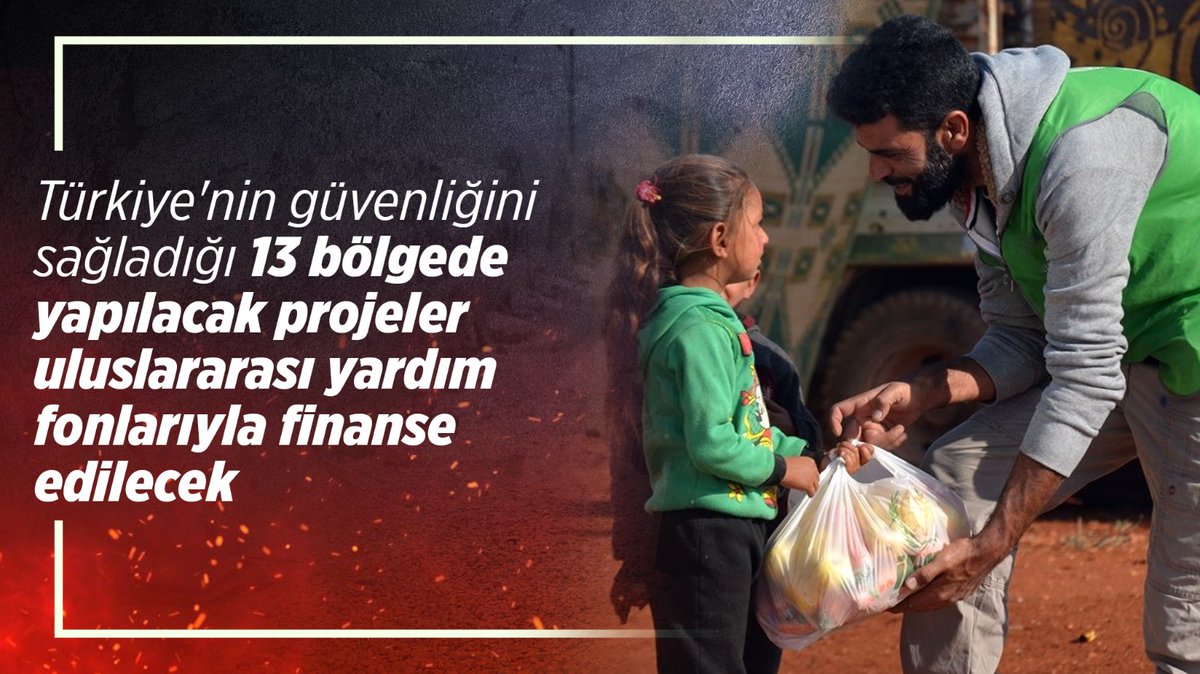 guzel_olalim's tweet photo. "Türkiye'nin güvenliğini sağladığı 13 bölgede yapılacak projeler, uluslararası yardım fonlarıyla finanse edilecek."
#DoğruBilgi
#Suriyeli  #suriyeliler #Suriye https://t.co/C0pYafdQF0