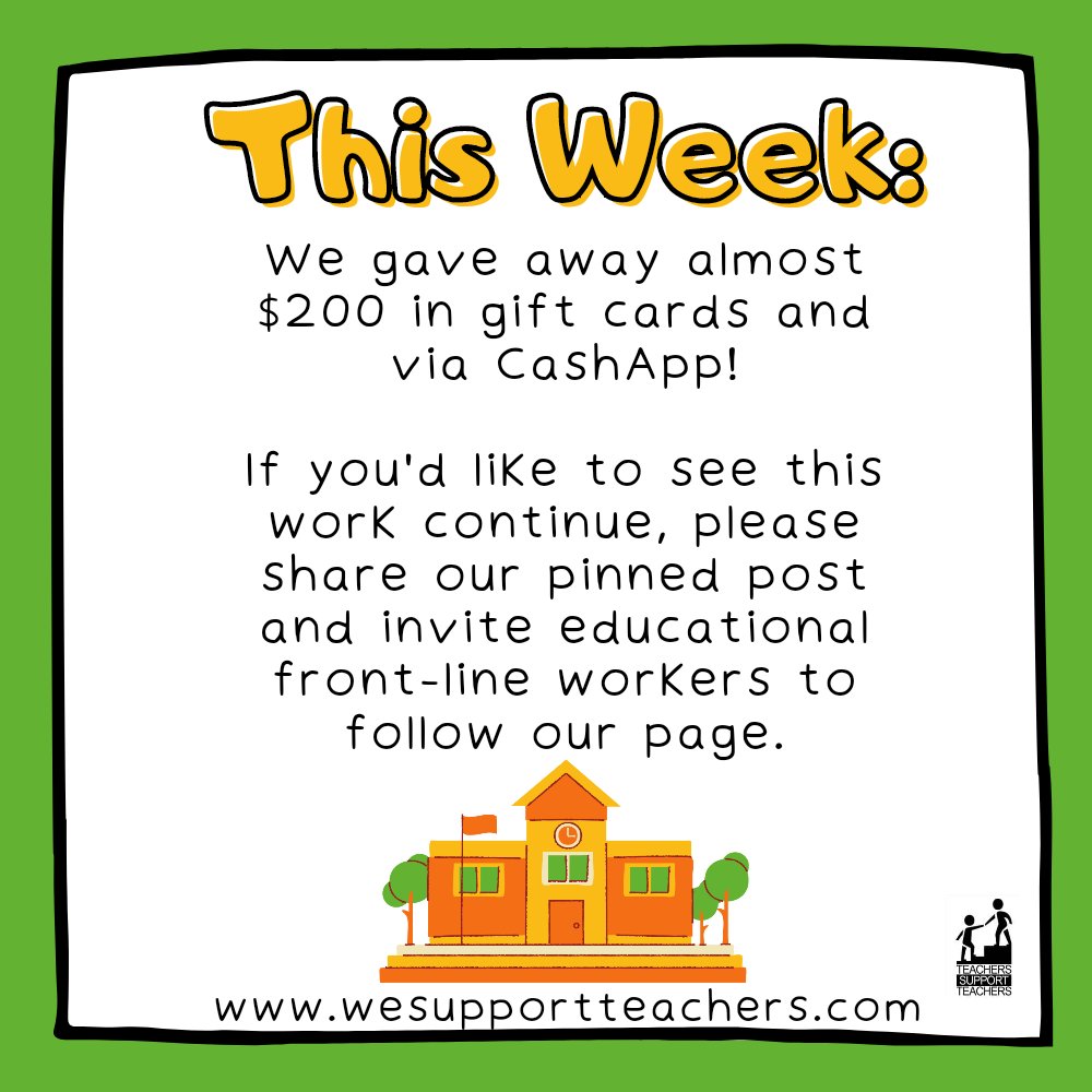 wespprtteachers's tweet photo. We've got another #giveaway to round out #TeacherAppreciationWeek! For a chance to win a $25 @Visa gift card, #retweet our pinned tweet.
#TeacherAppreciationWeek2022 https://t.co/D3K2QPMjrH