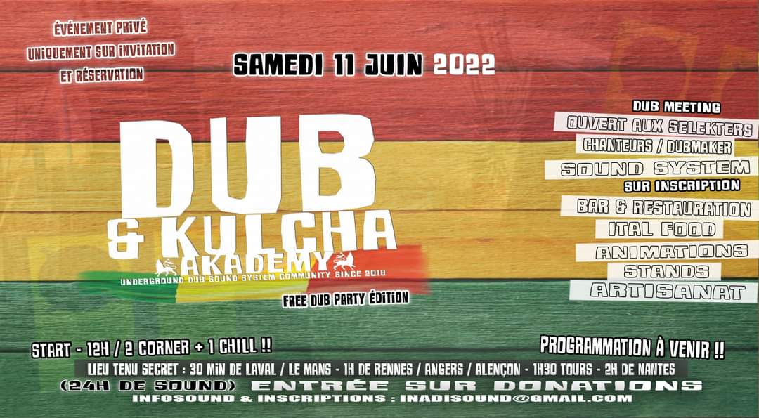 InaDiSound's tweet photo. Le 11 Juin sur terrain privé contact inadisound@gmail.com pour plus d'infos https://t.co/Z0Lg8abeF8