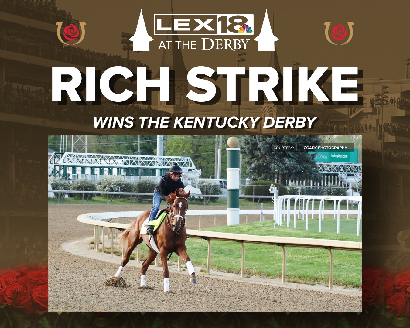 LEX 18 News on Twitter: "Rich Strike is the winner of the 148th