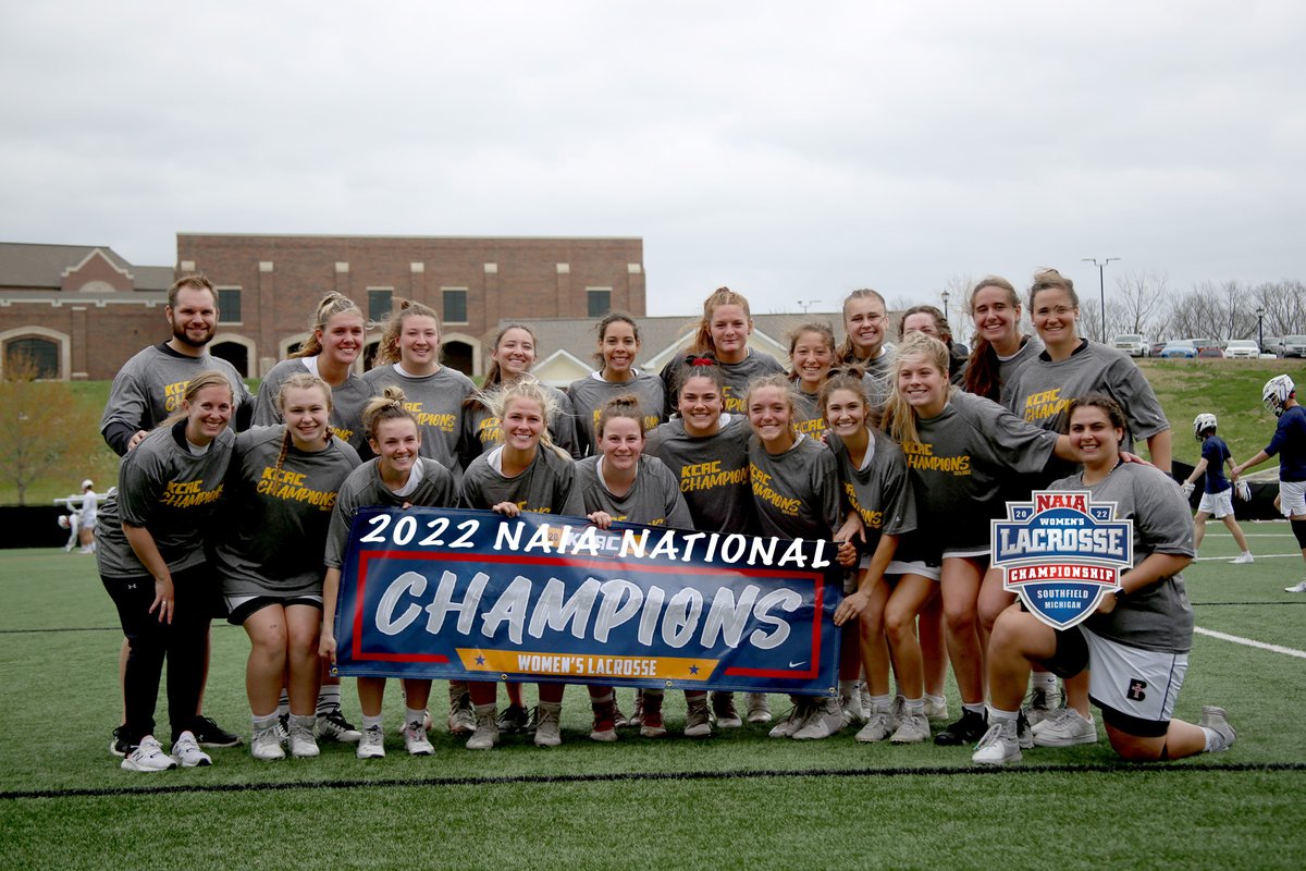 ravenathletics's tweet photo. We fixed it for you @IamClareHanson &amp; @RavenWLAX Congratulations on earning the second-ever NAIA Women’s Lacrosse National Championship. Can’t wait to post the real banner picture! https://t.co/X5drITpe01