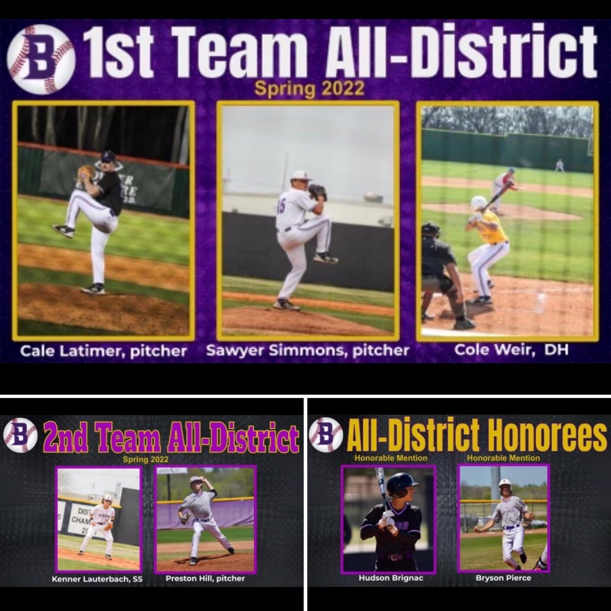 CONGRATS to all 7 of our #BentonTigers 1-5A All-District players. Looking forward to a fantastic 2023! #bhsbaseball2022 #bhsbaseball2023