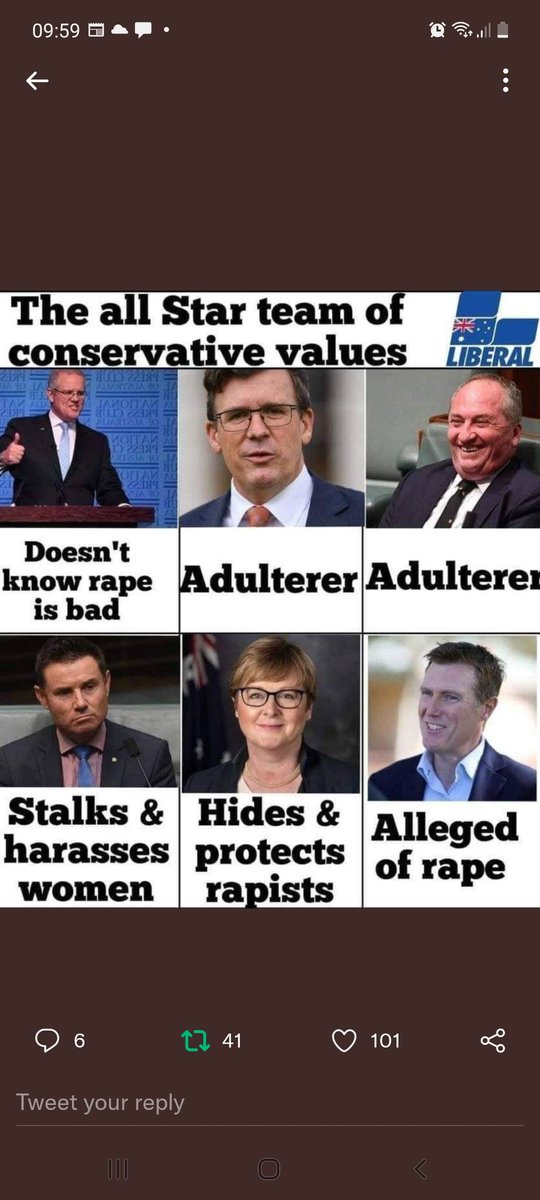ninacherie70's tweet photo. Oh please . Those 2 plebs have no friends . #ScottyTheDelusional #ScottyLiesFolksDie #ScottyTheRapistProtector #ScottyTheScumbag #ScottyTheCompletePsycho #MurdochMuppets #MurdochGutterMedia #MSMSYCOPHANTS #LnpDeathCult #LnpJizzClub #LNPMisogynists #LNPliarsCrooksThieves #auspol https://t.co/LNNP6PMZkN