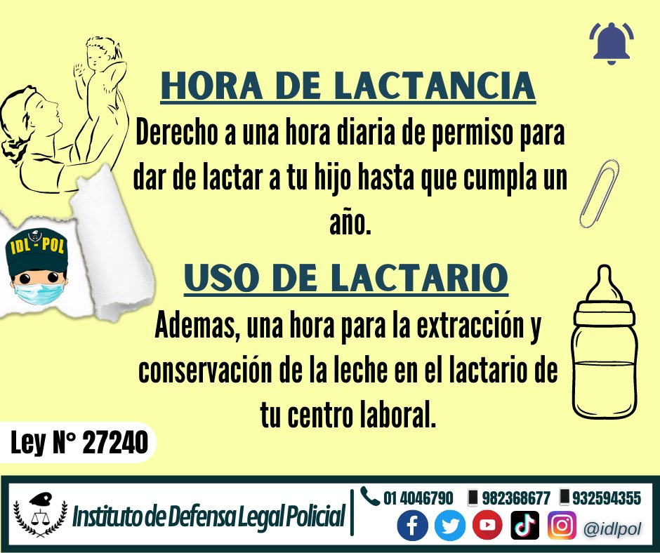 InstitutodeDef1's tweet photo. 4 importantes derechos laborales para madres gestantes.

#MadrePNP  #PNP  #DiaDeLaMadre https://t.co/4vQGv7xANE