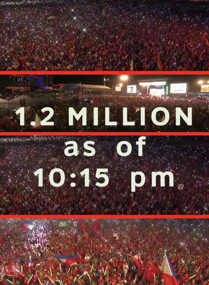 rhinacabunita's tweet photo. #MarcosDuterte2022

People are still arriving and the avenues to MOA are blocked solid. The night is still young and already the people have spoken. Thrice actually. In Luzon, Visayas and Mindanao.

So excited for BBM &amp; Sara. ❤️💚 https://t.co/miL04ty8rV