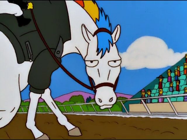 lcm1986's tweet photo. “He’s trying to savage the pony”
#SimpsonsDidItFirst🐴 https://t.co/Fl1mnso2fk