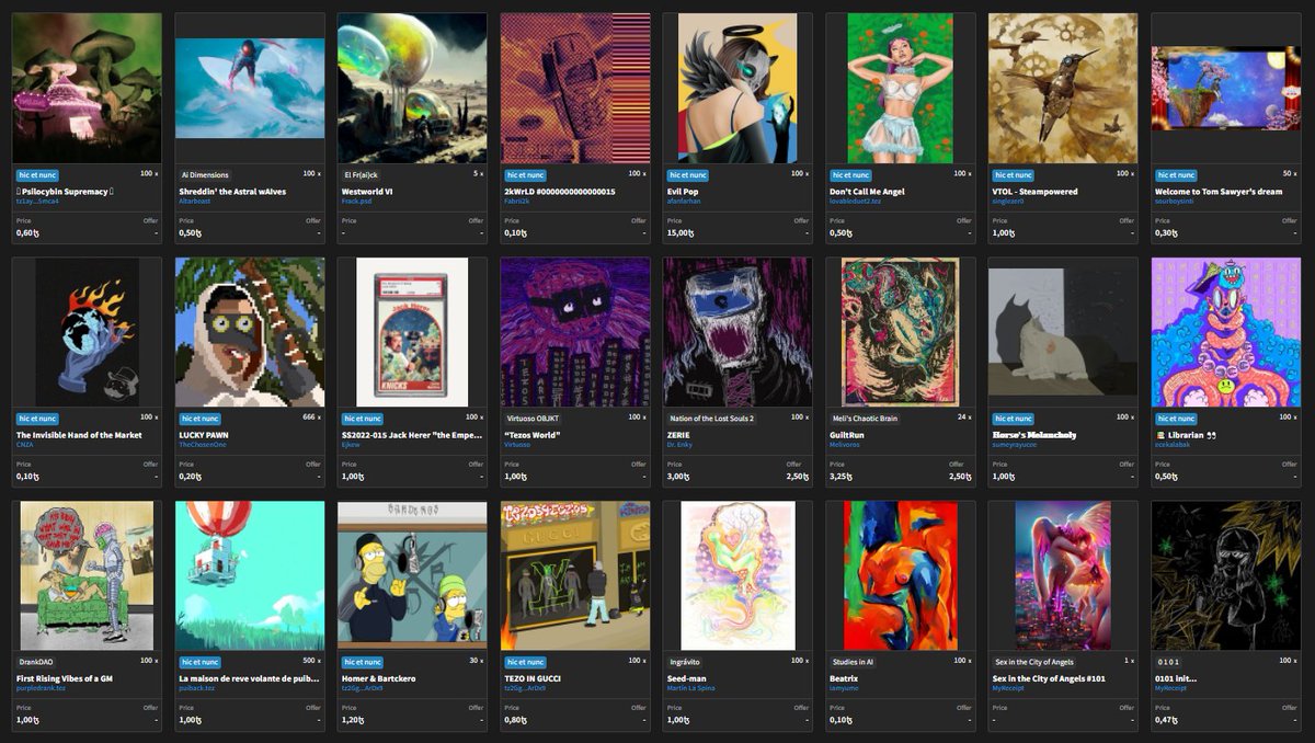 I hit 69 collected over the last 2 days #tezos4tezos 🥳