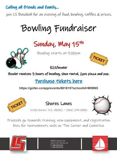 shorianbaseball's tweet photo. 🚨REMINDER🚨

Lake Shore Baseball Bowling Fundraiser Is Next Sunday!!!

Click the link below to purchase your tickets for the event:

https://t.co/ZXMwswm2Ht

Thank You For Your Support! https://t.co/ipEZxpOvKi