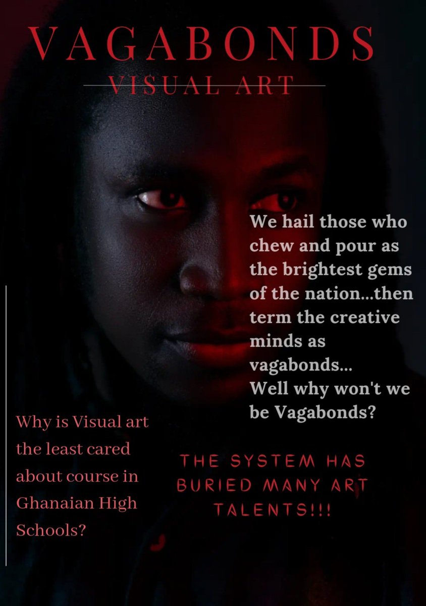 EhBull's tweet photo. *A Question for the gods*
Good evening fam
I'd like to share with you this sensitive issue. A simple yet thought provocative statement on the perception and the misconceptions of *Visual Art as a an important or useless course to study in Ghana*😊... https://t.co/Gql0gouQVG