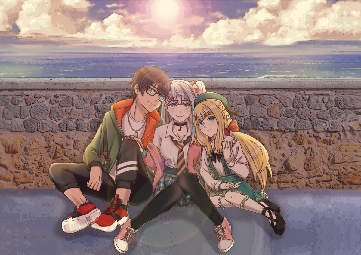 StarlaAdiratna's tweet photo. Selamat menempuh hidup yg lebih bahagia, generasi kedua AOIID, adik-adikku tersayang. OtsuHaru, OtsuMillie, OtsuGita. 💚💛💙
#HRTGraphics #Melochromia #Artelaide https://t.co/LE9TZQANu7