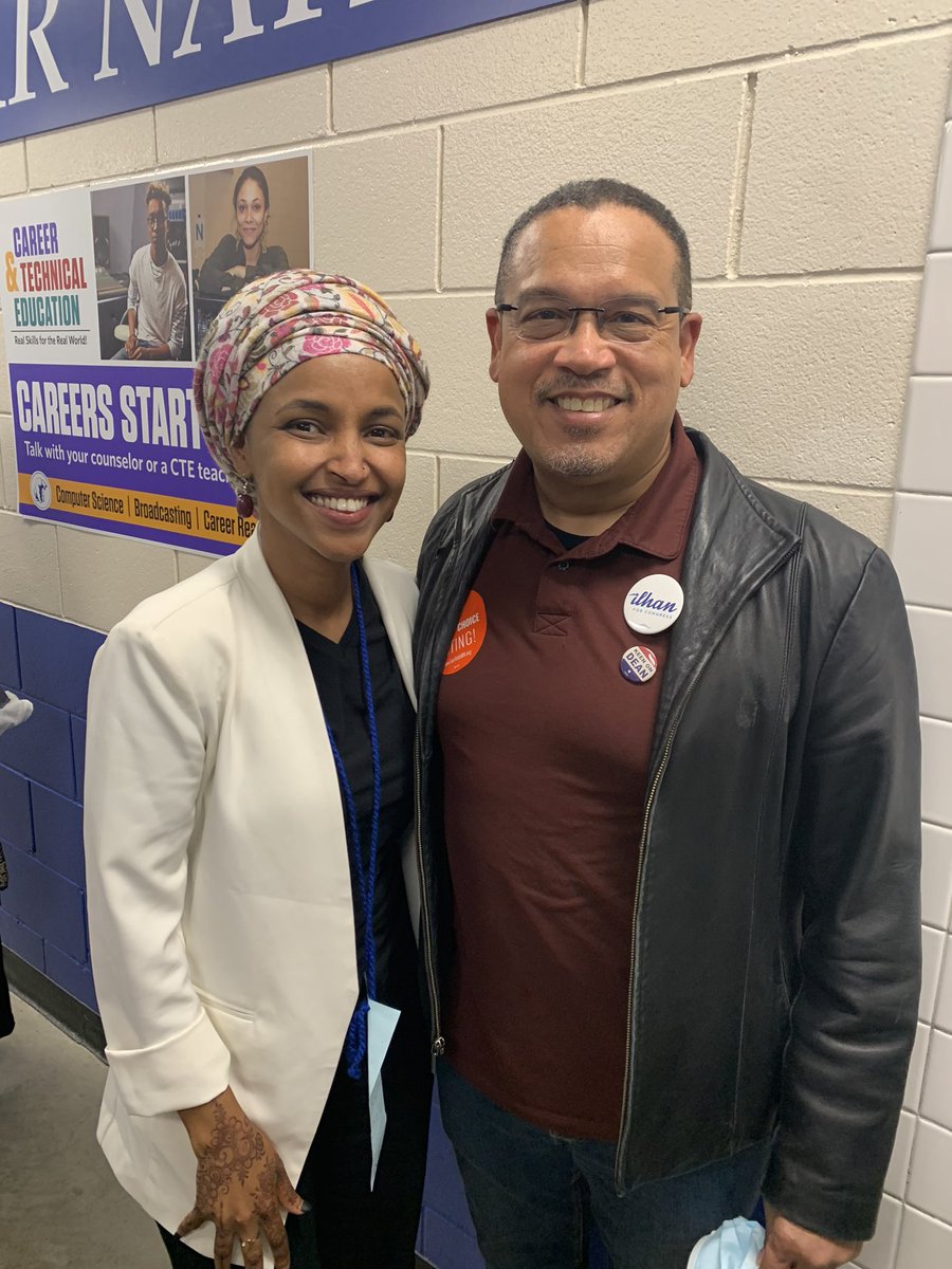keithellison's tweet photo. Endorsed! Congratulations, Ilhan. Grateful for your leadership in delivering for the 5th and ready to build with you to bring it all home in November. Let’s get to work! https://t.co/k05oPLWX2S