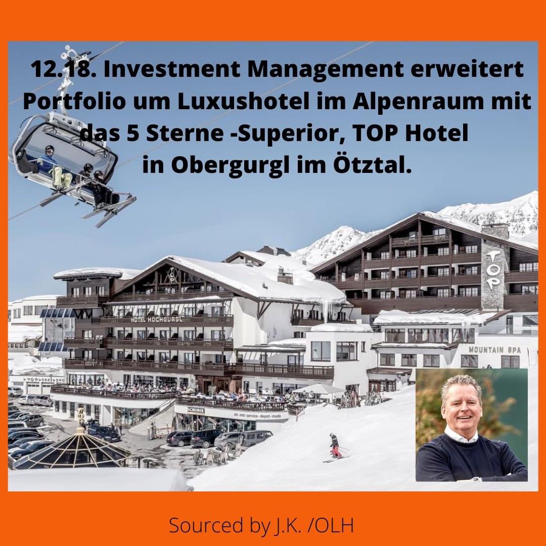 Glückwunsch an das Asset Management Team von 12.18.
Wir freuen uns auf ein neues spannendes Luxus Hotel im 12.18. Portfolio. More to come ;-)