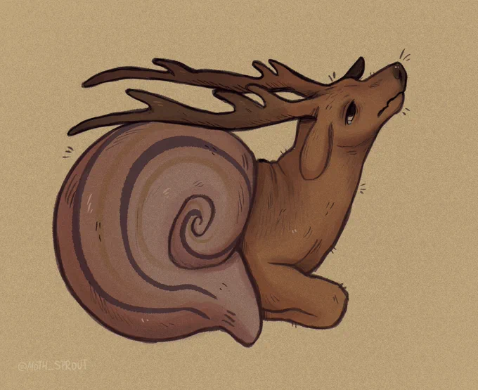 I'm obsessed with snail deer 🐌🦌 https://t.co/qDr4yv8kBK 
