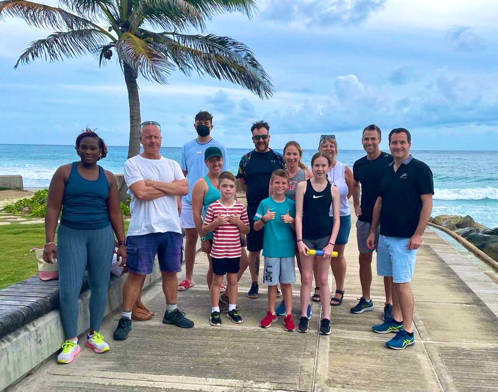 UKinCaribbean's tweet image. 🇱🇨🇧🇧 Evening runs complete by team Castries &amp;amp; team Bridgetown, as part of #GlobalMile 2022. 

Great to join colleagues &amp;amp; families from more than 180 🇬🇧 missions around the world — for the 24 hour relay to raise funds for Ukraine 🇺🇦 &amp;amp; @QGCanopy.