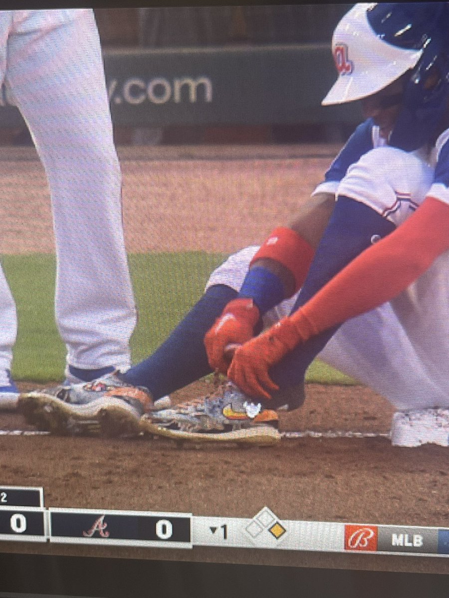 DC297's tweet photo. Acuna with the @cncpts Air Max cleats on!! 🔥🔥🔥 #AtlantaBraves #Braves #Nike https://t.co/CVd51MXGAs