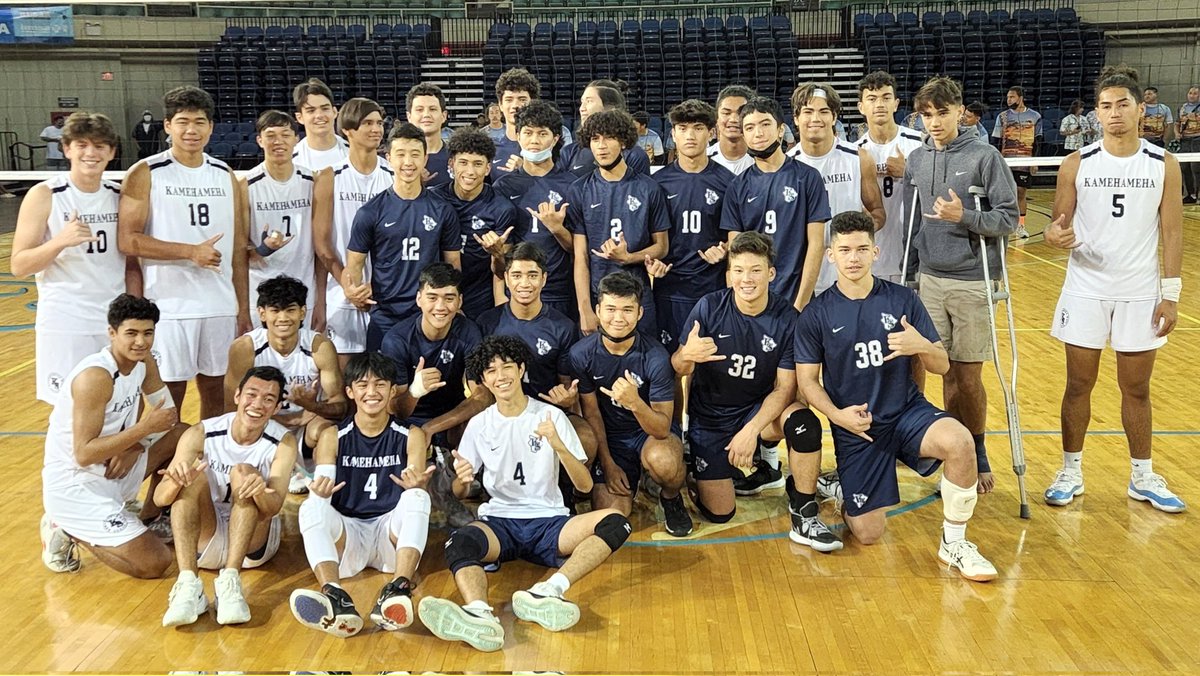 ZenyATC's tweet photo. Congratulations, Warriors 💙 @KSHAthletics and @ksmauiwarrior at the #HHSAATournament #BoysVolleyball @KSHawaii_ #imuakamehameha https://t.co/9MV7e4iYsB