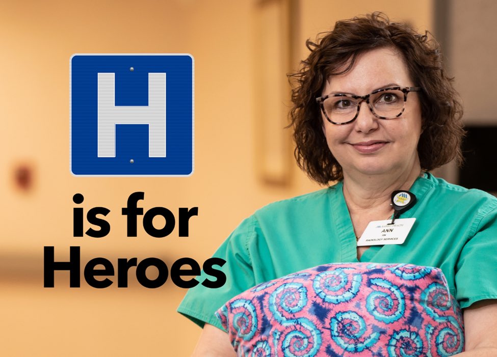 Happy Nurses Week! 

H is for Heroes 😊.

A breast cancer survivor herself, Ann Cothran makes pillows by hand and gives them away to every woman who undergoes a mastectomy at AnMed Health. 💚