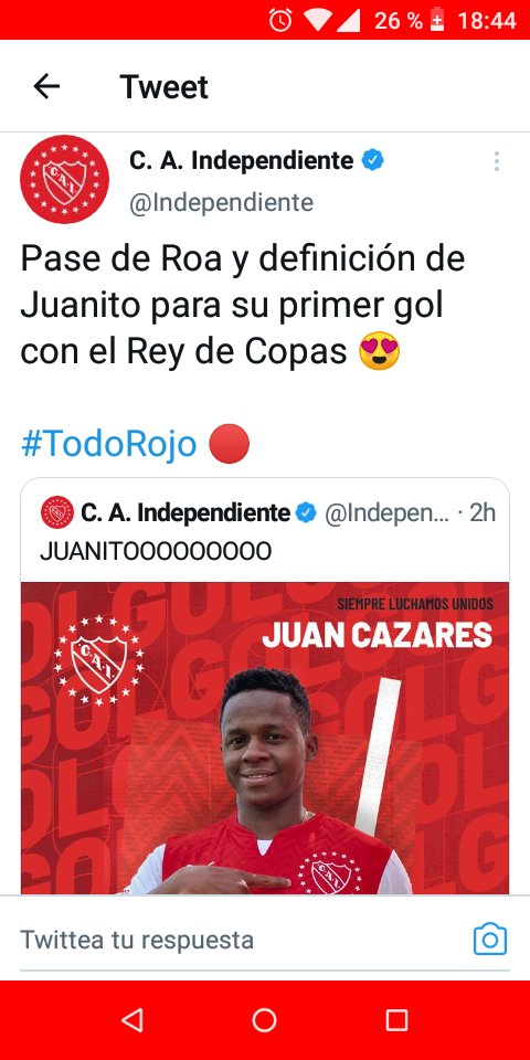 DTAlcivarFutbol's tweet photo. 🇪🇨🇪🇨🇪🇨 JUAN CAZARES jugó hoy 13 minutos(+3 de compensación⏱️) con INDEPENDIENTE en la goleada a Huracán por la 14°fecha d la Serie A de ARGENTINA e HIZO 1 GOL!!👏🏿
#CopaLPF2022🇦🇷🏆: @Independiente👹 3 🆚 @CAHuracan 0

@LaTri👀 #EcuatorianosEnElExterior🌐 #Ecuador⚽ @JuaniCazares🔥 https://t.co/0mACsXHAlA