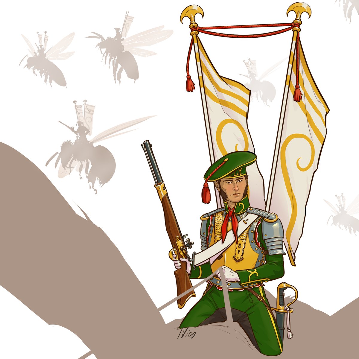 HetairaV's tweet photo. My bugs world, im really intrest in this new mini army.

#bugsarmy #bugs #uniforms #miniworld https://t.co/3cT1z53VBB