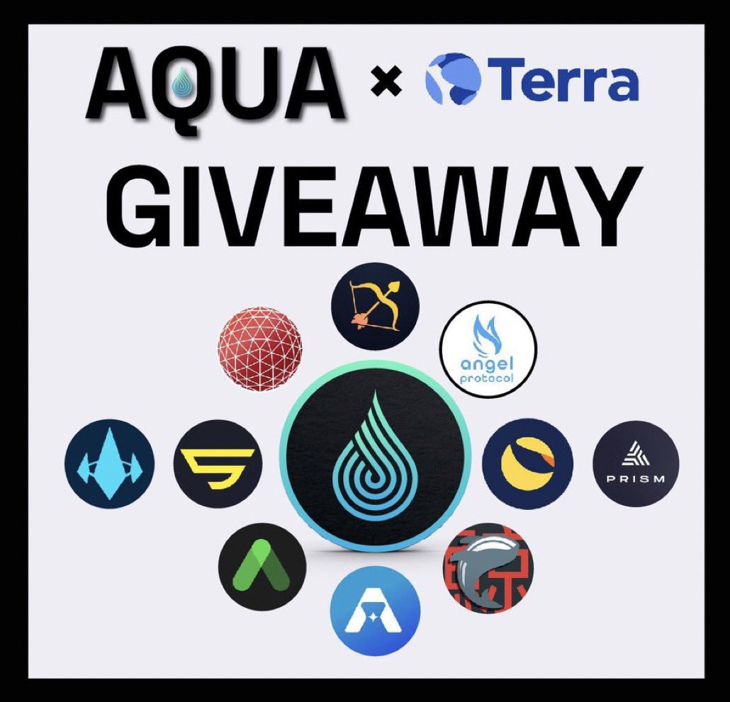 Almost there FAM 
#Giveaway Time!

At 10k friends, we’ll give away $10 of each token below to 10 winners!

✅Follow @AquaOnTerra 
✅Tag 2 Friends 
✅Retweet 
Bonus = comment 1 thing you’re grateful for

$UST $Mars $Astro $Apollo $Halo $Luna $Prism $Mine $Kuji $Anc #Terra #cosmos