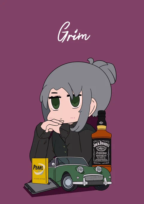 Detective Grim 

秋葉氏の漫画のグリムちゃん! 