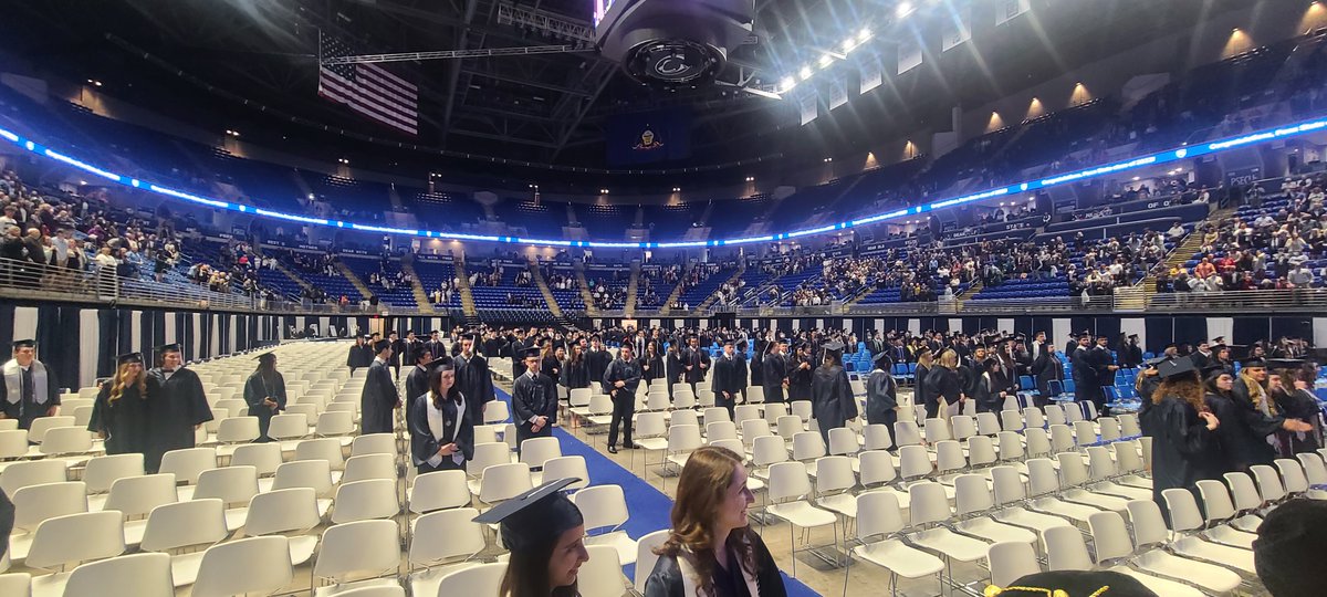 AustinBoyleEcon's tweet photo. @PSULiberalArts 2022 Graduation...see if you can guess which one is before, during, and at the end.  Students leave after walking across the stage and so do audience members. It's completely selfish. https://t.co/5gS9712GjH