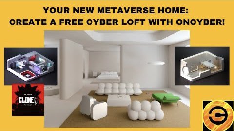 CryptoGossipOrg's tweet photo. NEW VIDEO: Your New Home in the Metaverse: Create a FREE Cyber Loft with OnCyber! | https://t.co/BTDk1uGkAg | @oncyber @rayan_oncyber @RTFKT #Metaverse #RTFKT #CyberLoft https://t.co/M5OiG4nOY6
