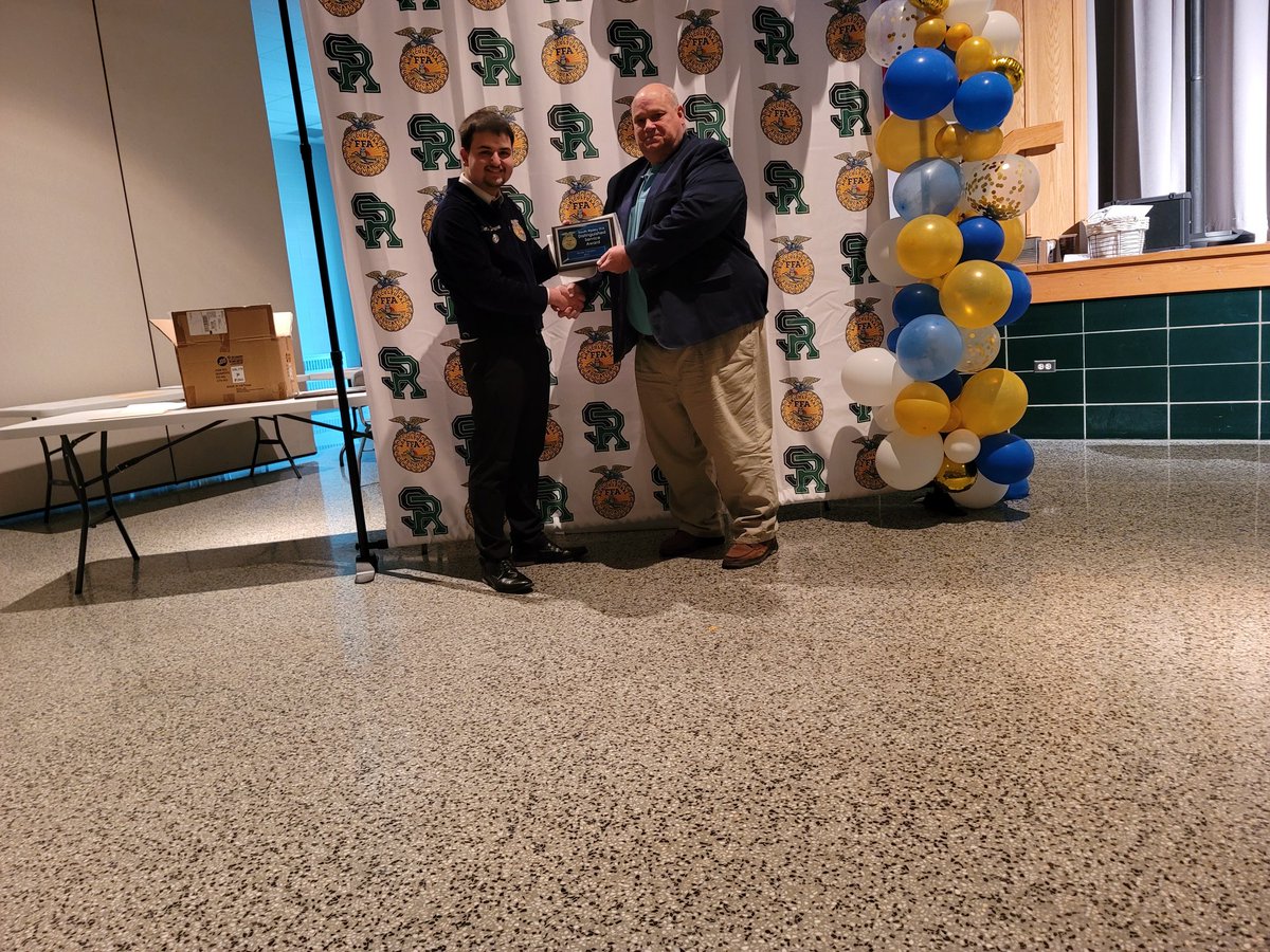 FfaRipley's tweet photo. Thank you to all our members, families, staff, and community members for attending today's banquet! We celebrated the accomplishments of our crew &amp; honored some special folks, including the senior class! 💛💙 #endlessadventures #thenextchapter https://t.co/IFIArokVy5