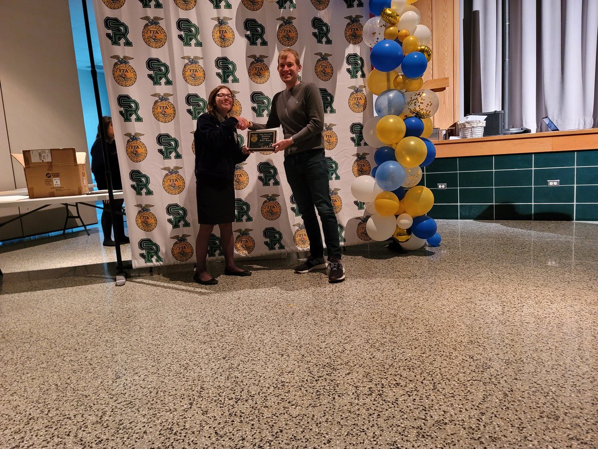 FfaRipley's tweet photo. Thank you to all our members, families, staff, and community members for attending today's banquet! We celebrated the accomplishments of our crew &amp; honored some special folks, including the senior class! 💛💙 #endlessadventures #thenextchapter https://t.co/IFIArokVy5