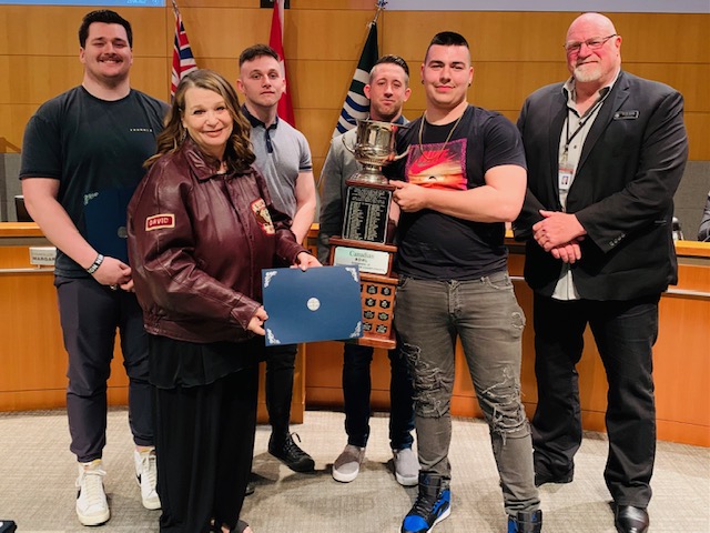 The Langley Rams were recently recognized by the <a href="/LangleyTownship/">Township of Langley</a> for their recent successes. Council Members David Davis (Surrey Rams Alumni) &amp; Petrina Arnason (wearing a vintage Surrey Rams jacket) presented the award. tinyurl.com/ey7x95v8