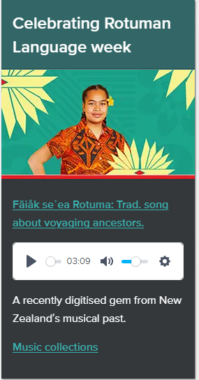 NLNZ's tweet photo. Celebrating Rotuman Language week. Have a listen to a traditional Rotuman voyaging song on our homepage. #PacificLanguageWeek @digitalpasifik 

https://t.co/88tDvFYbIY

Thanks to @Pacific_Peoples for the great picture and to  @radionz  for the sounds. https://t.co/qtGJKTGQlI