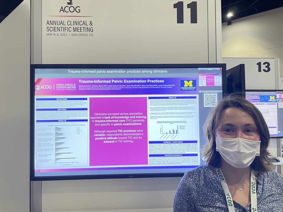 Great work by MS2 Stephanie Terrell and Dr ⁦@LaurenOwensMD⁩ on #traumainformed care ⁦@umichmedicine⁩ #goblue #deliveringvictors ⁦@acog⁩