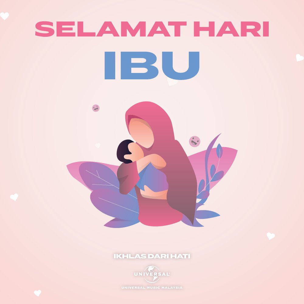 UMDomestic's tweet photo. Selamat Hari Ibu buat semua wanita yang bergelar ibu. Anda adalah ratu di hati & juga hadiah yang terisitimewa buat anak-anak. Without Ibu we are nothing. Terimas kasih untuk segalanya 💖
Iklas dari #UMMFAM
#UMMFAM #HariIbu #UniversalMusicMalaysia https://t.co/zfADoGANZR
