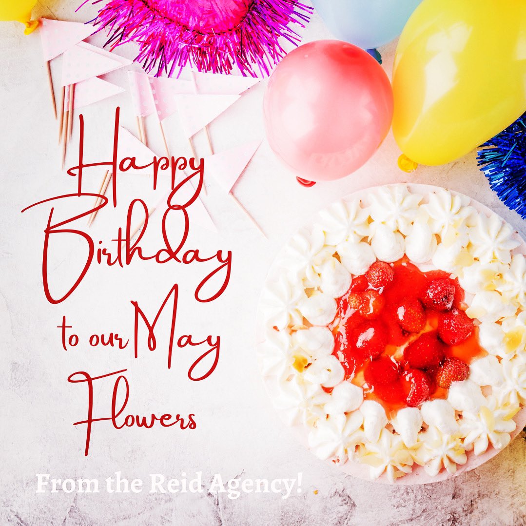 DMReidInsAgcy's tweet photo. Wishing the happiest of birthdays to all who celebrate in May! Enjoy ❤️ https://t.co/jHhlAinpr9
