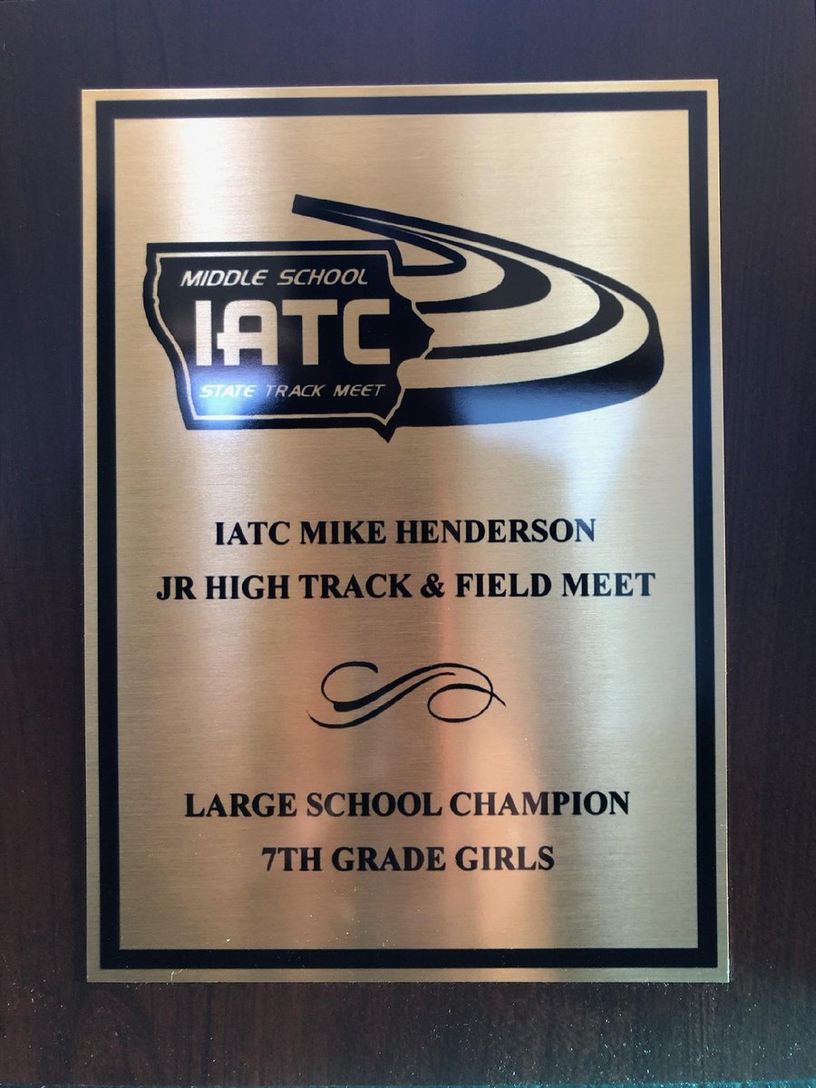 IndyGirlsXCTF's tweet photo. 7th Grade girls are STATE CHAMPS!! 

Also very proud of the way the 8th Graders competed. 8th place in a talented field!! 

What a great day for Track and Field!!

LHC Meet... here we come! 

💜💛 https://t.co/IXgiqyTaDQ