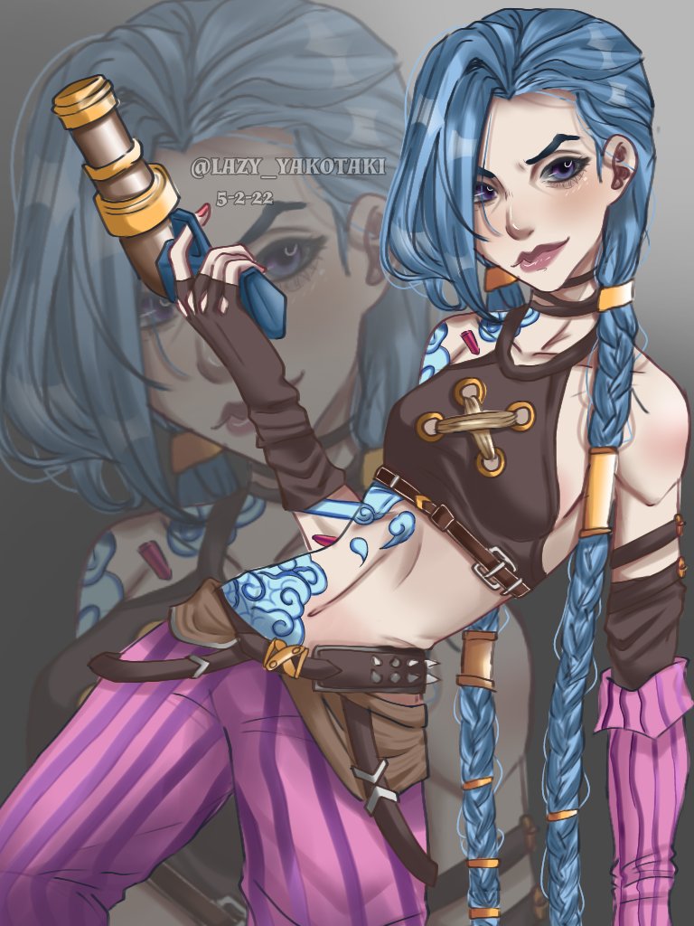 LYakotaki's tweet photo. I asked my friends to suggest who to draw one of them said Jinx and here is the result
Idk if I did her right since she has many designs but I really enjoy doing this
#FANART #arcanefanart #jinxfanart #follow #ArtistOnTwitter #like #newintwitter #SundayMorning https://t.co/uSTZXqCvfy