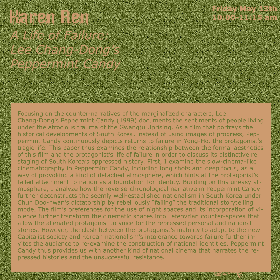 failureconf's tweet photo. Introducing the fourth panel of this year’s conference, “Failure on Screen” moderated by Dr. Krista Lynes. This panel deals with themes of film and marginalized identities and includes three panelists: Karen Ren, Lau Lefebvre, and Reina Yuan. Tickets are available now! 🌿 https://t.co/PpcXHaBJRF