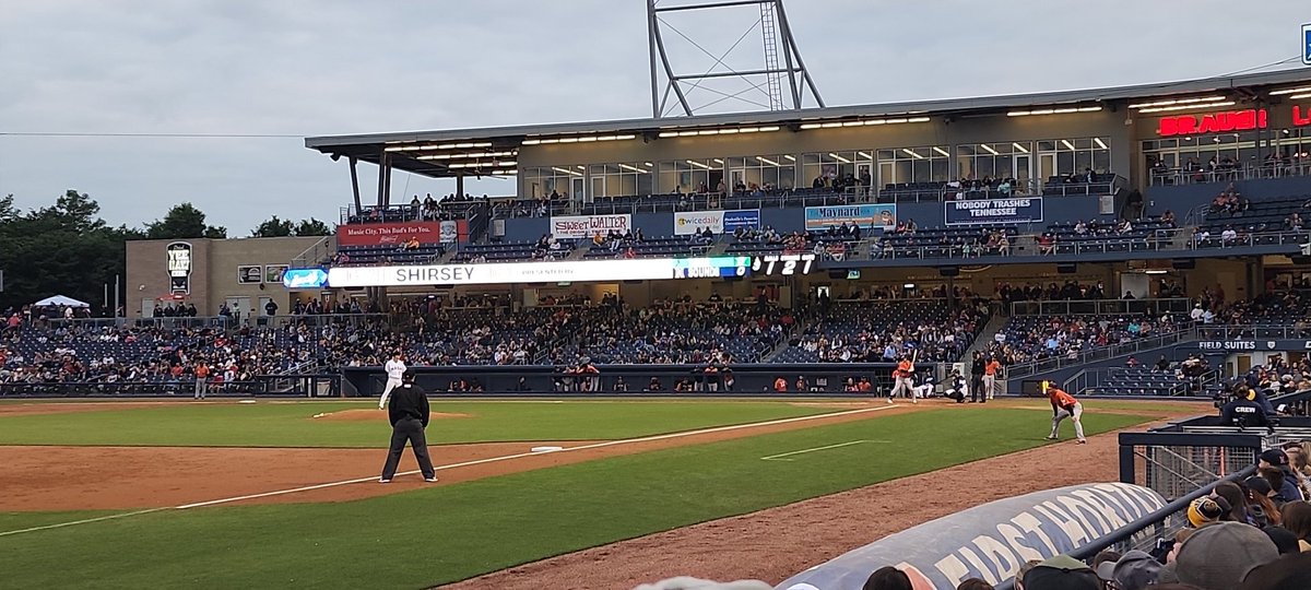 PredPAPaul's tweet photo. A nice night for baseball at @FirstHorizonPrk
#GoSounds https://t.co/9Ji6AQ5Sp3