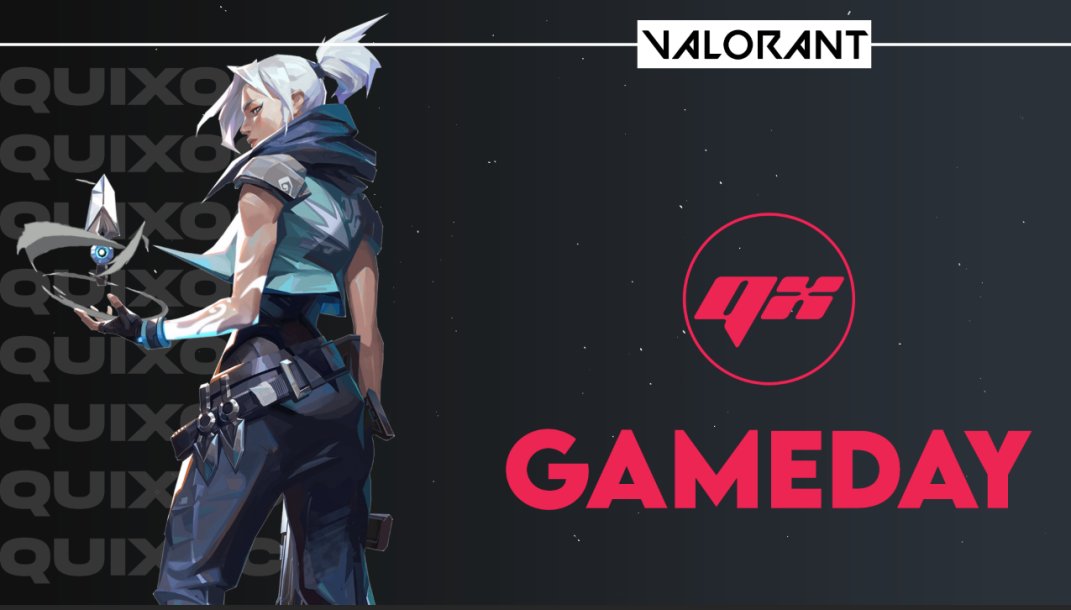 QuixocGaming's tweet photo. It's Gameday! The boys went 2-1 In Groups and Advanced to the playoffs, where we will face @MisfitsGG! 

Good Luck!
🔫@ManicVAL
🏹@Crunkee
🧠@SirClay_
💡 @stobieTV 
👑@Aurora_2k

#FearTheQ @MEL_Valorant https://t.co/kl5bxAJS7g