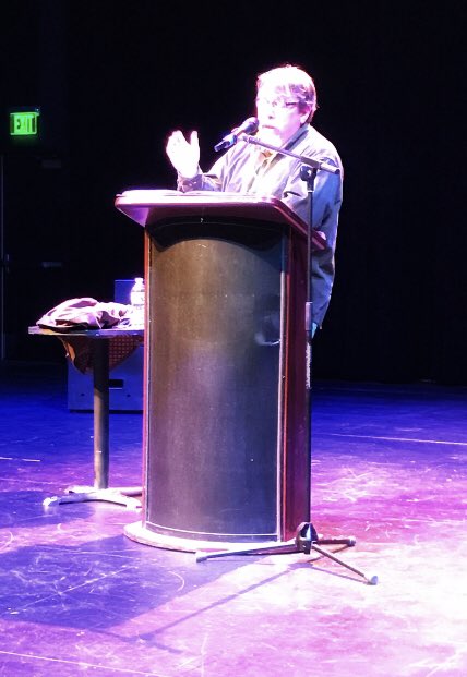 LpcVeterans's tweet photo. Great event!  Thank you Brian Turner for reading excerpts from your books, sharing stories of your deployment, and your life. An honor!  Thank you to Ron Payne, LPC alumnus and Army veteran, for presenting our Veterans First Program Challenge Coin to Brian! https://t.co/KOHHcFbd8z