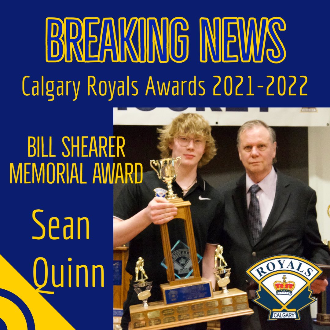 RoyalsU18AAA's tweet photo. Congratulations Sean!  @CalgaryRoyals @AEHL_HA @seanquinn1256 https://t.co/CDEQjpSNII