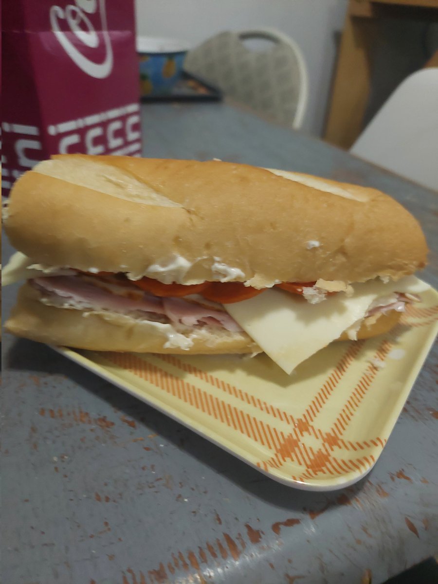 DempseyHolden's tweet photo. This #sub has #turkey, #pepperoni, #salami, #ham, #whitecheese and #miraclewhip. https://t.co/nC2pSLucJ1