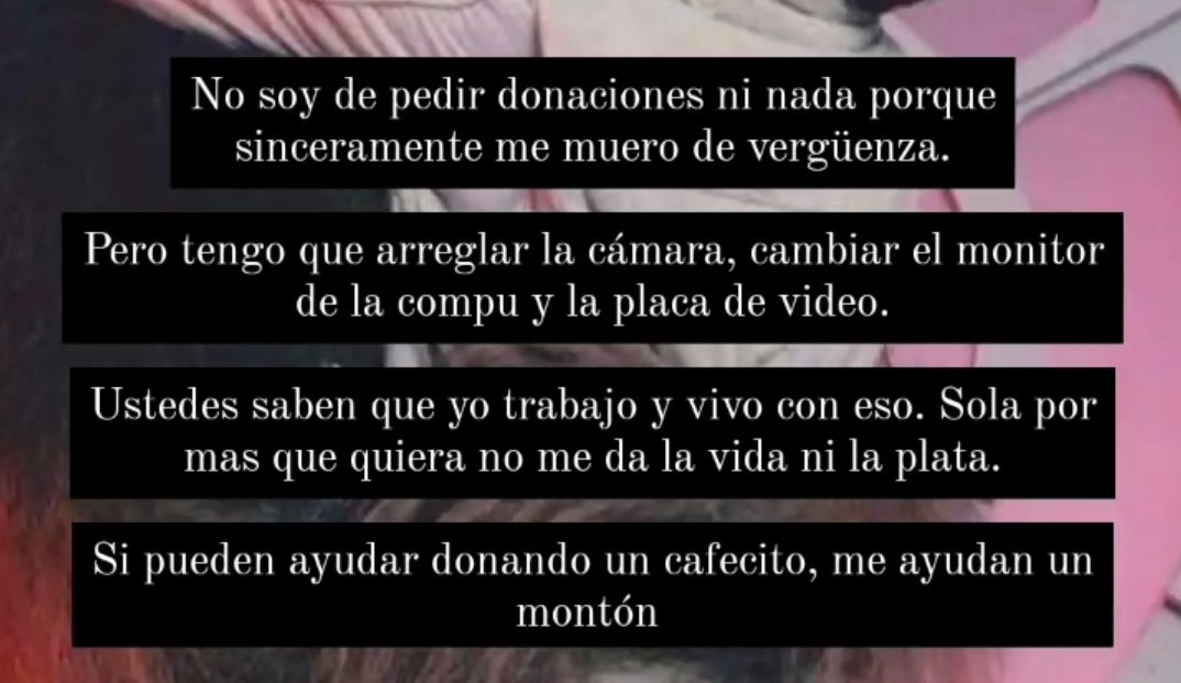 algocinefila's tweet photo. Me da vergüenza pedir ayuda. Pero hoy necesito un poco.
Se me rompieron demasiadas cosas, aunque quisiera pagarlo sola no puedo y no me da la vida.
Si me pueden ayudar con un cafecito  o dando rt se agradece 
https://t.co/ObiR5ia7vy https://t.co/GNMzOus1d4