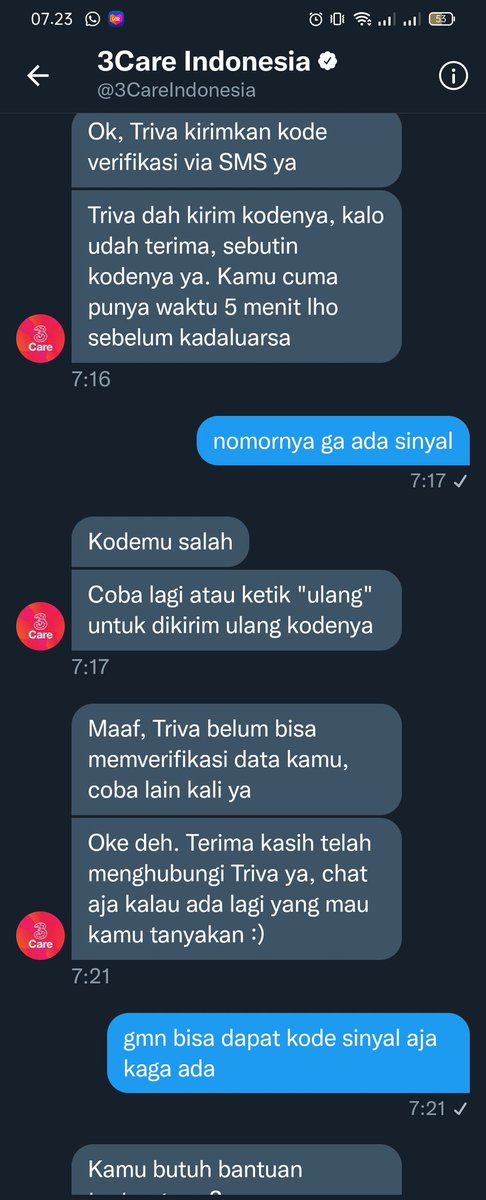 dannykillme's tweet photo. @3CareIndonesia gmn nih harus ada kode tapi signal ga ada , gmn bisa kekirim , mohon solusi https://t.co/LLAhds7Bht