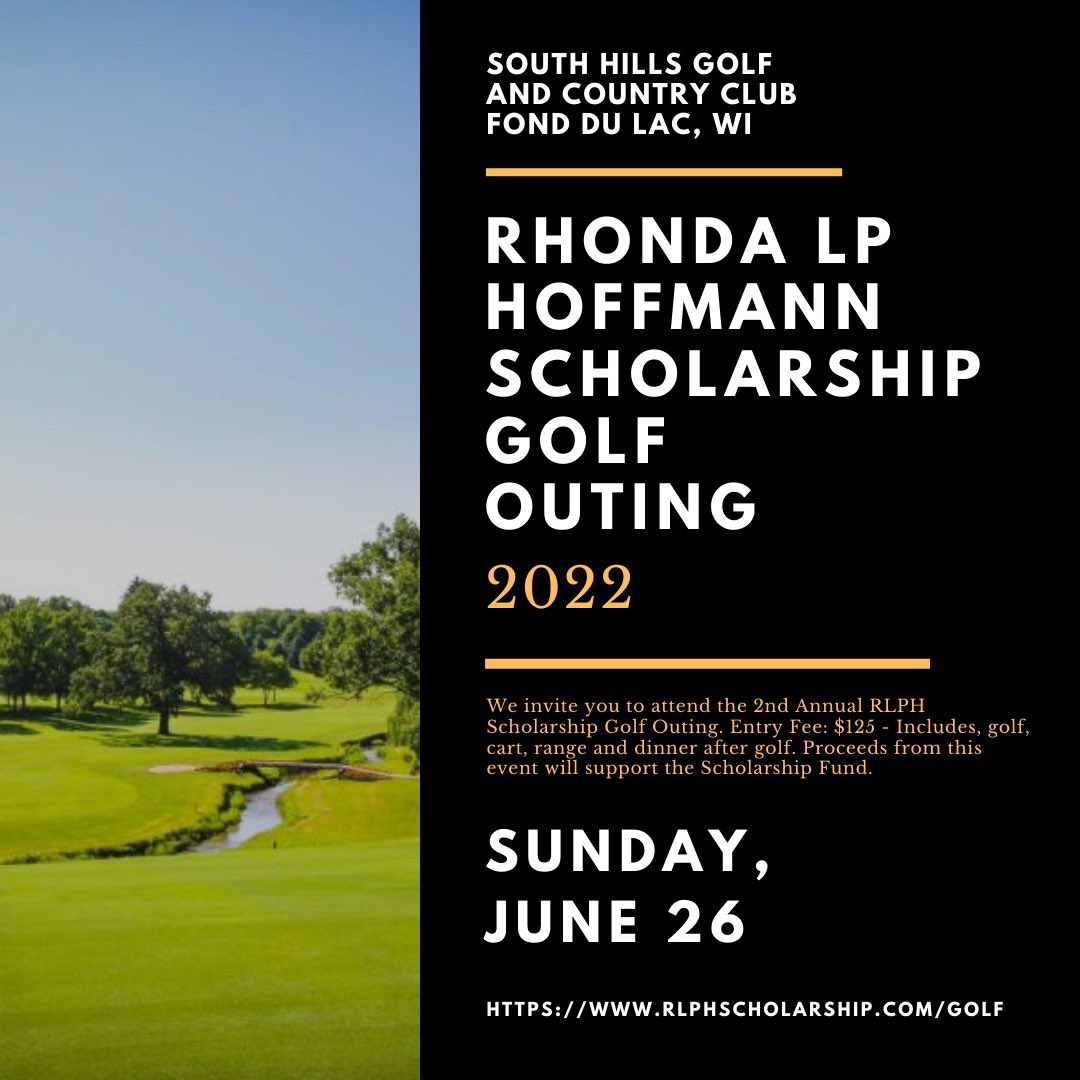 🚨🚨🚨 Registration is LIVE‼️

Join us for the 2022 RLPH Scholarship Golf Outing ⛳️

📅: Sunday June 26th

🕕: 1:00p Shotgun

💰: $125/ player (includes golf & dinner)

🍽: $50/ person 

⛳️: South Hills CC

🖋: rlphscholarship.com/golf

#art #artistlegacy