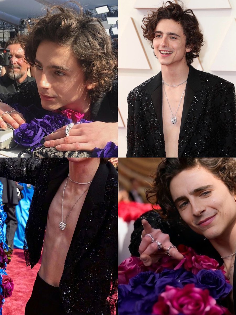Musetta_May's tweet photo. timothée chalamet at the oscars 2022 will always be famous https://t.co/PfCBZvfIKp