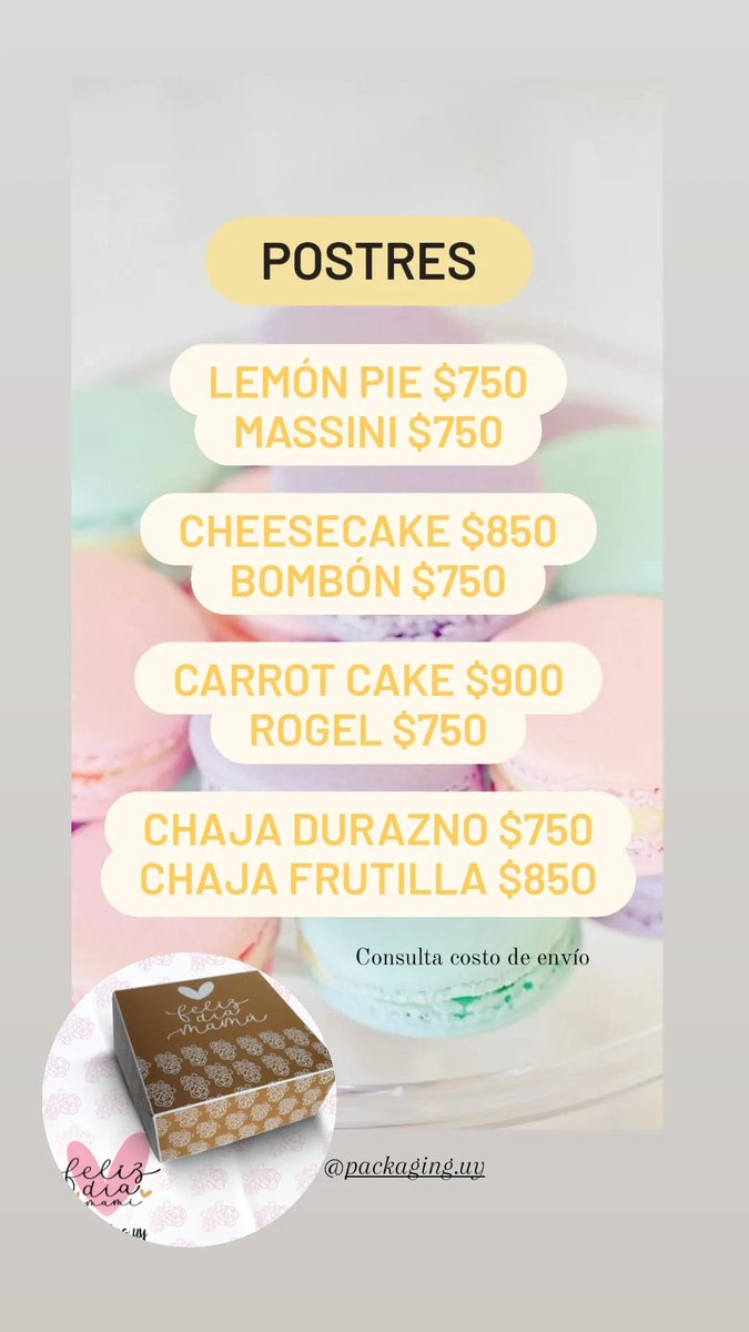 manonberrueta's tweet photo. Comparto  las delicias( Dolce)  compra a emprebdedoras  tel 092349012 . Pedi para el dia de la madre !! https://t.co/JvbTctXJAp