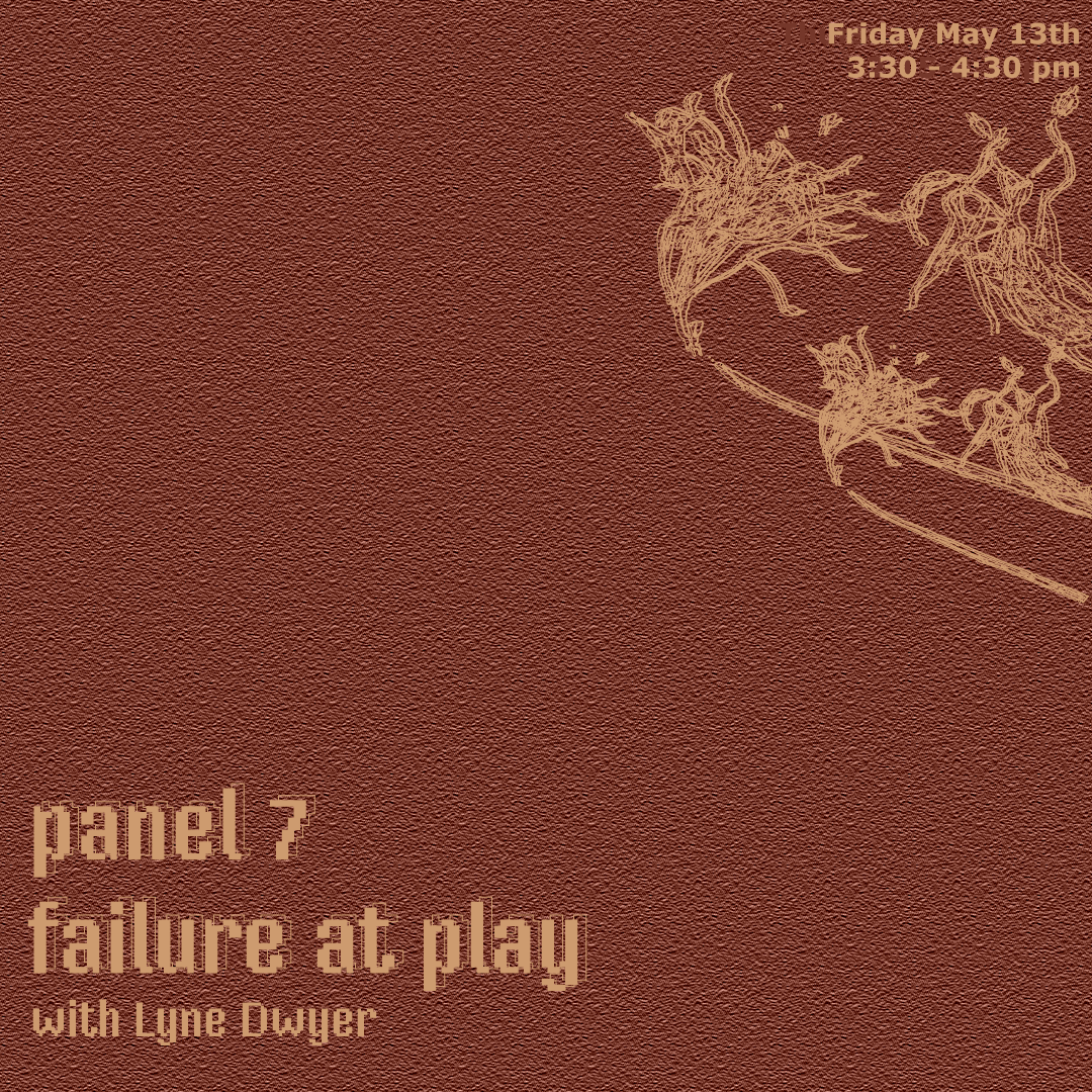 failureconf's tweet photo. Introducing the seventh panel of this year’s conference, “Failure at Play” moderated by Lyne Dwyer. This panel concerns itself with play and gaming cultures, and includes four panelists: Justin Roberts, Pierre Gabriel Dumoulin, Félix Prégent, and Evan Jules Maier-Zucchino! 🌿 https://t.co/iRXBJmlFcR