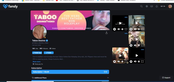 Dm me for a free trail to my fansly. #buyingcontent #gay #gayporn #daddyson #tabooroleplay #TabooFantasy<a href="/tag/buyingcontent"class="tags">#buyingcontent</a><a href="/tag/gay"class="tags"><span>#gay</span></a><a href="/tag/gayporn"class="tags"><span>#gayporn</span></a><a href="/tag/tabooroleplay"class="tags"><span>#tabooroleplay</span></a><a href="/tag/taboofantasy"class="tags"><span>#taboofantasy</span></a><a href="/tag/d"class="tags"><span>#d</span></a>