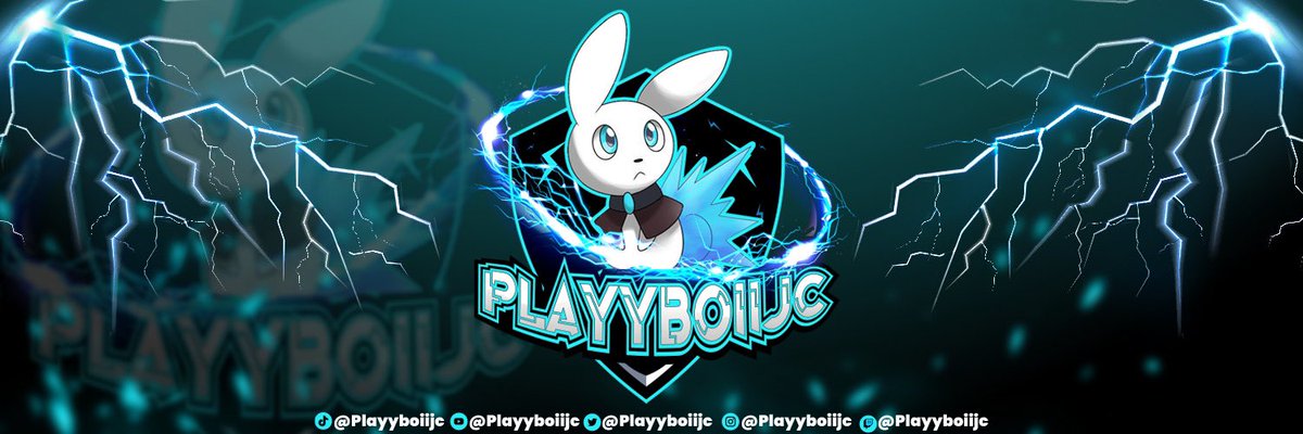 playyboiijc's tweet image. Shoutout to @SaraDesigns1 for the  new Logo and banner … This is the beginning of building my Fanbase 💙🐰⚡️ 😊